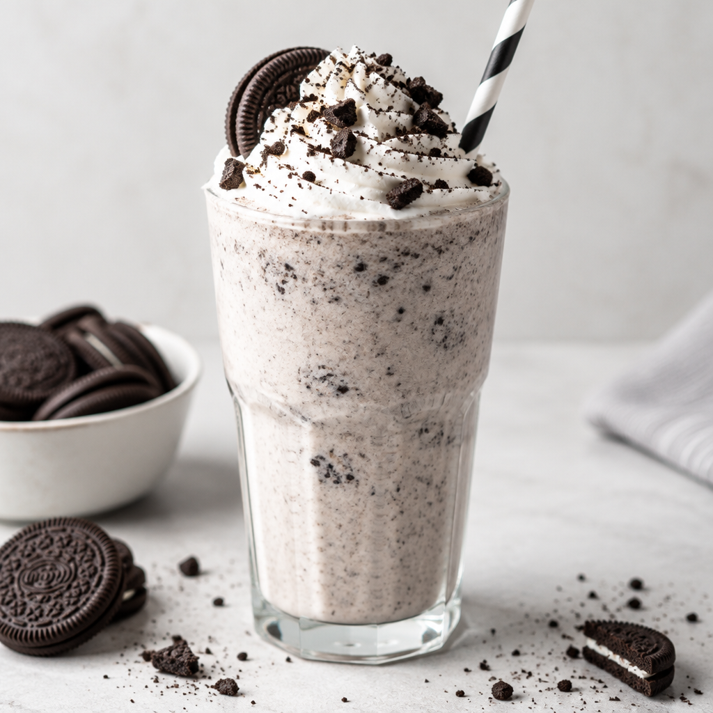 Creamy Oreo milkshake
