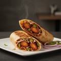 Punjabi Chaap Roll with smoky chaap filling