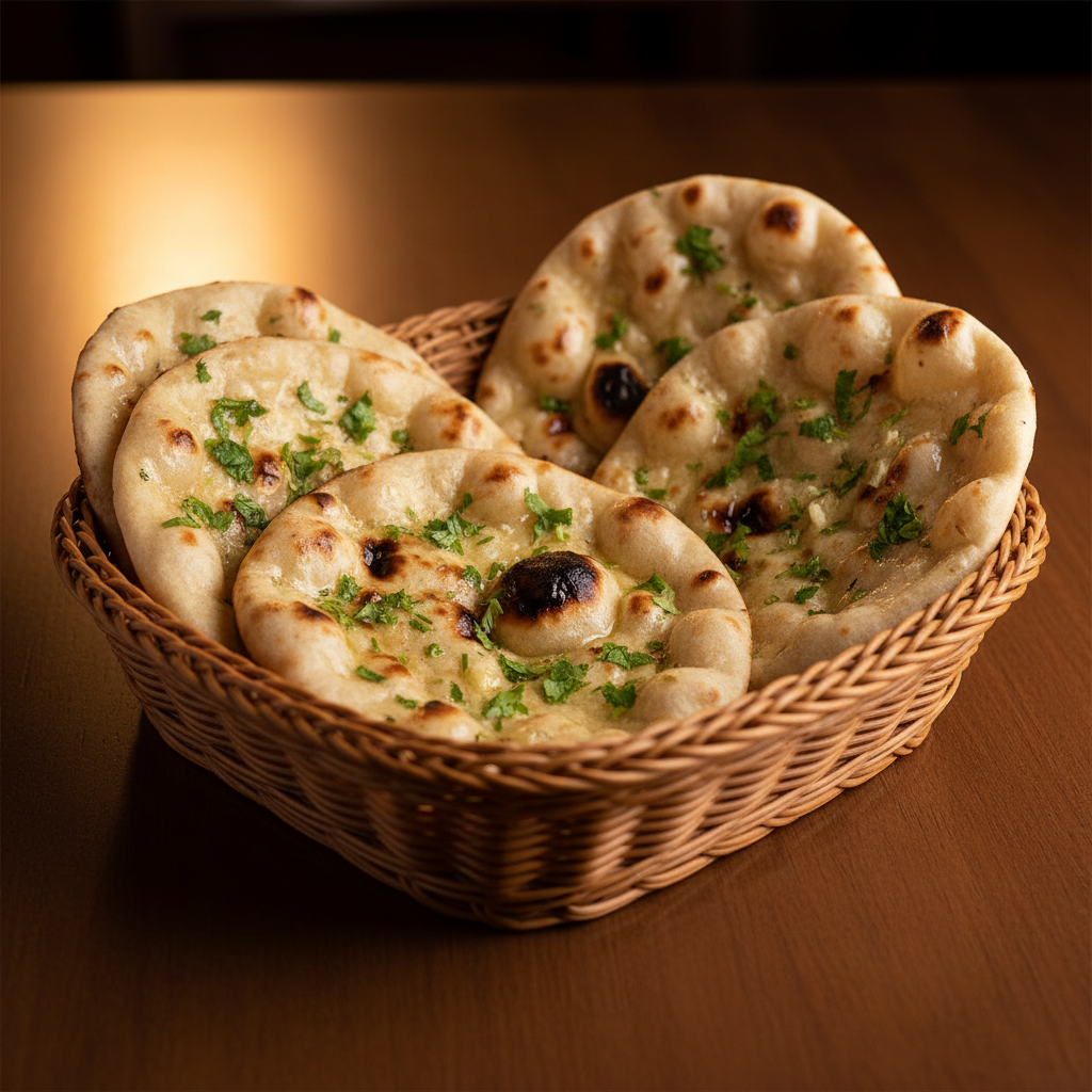 Tandoori Roti with butter and coriander