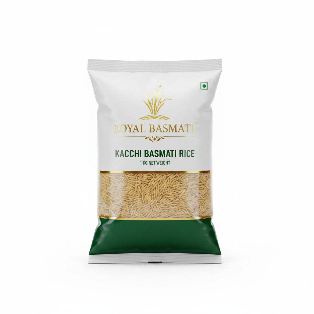 Kacchi Basmati Rice 1kg - With Package Catalog