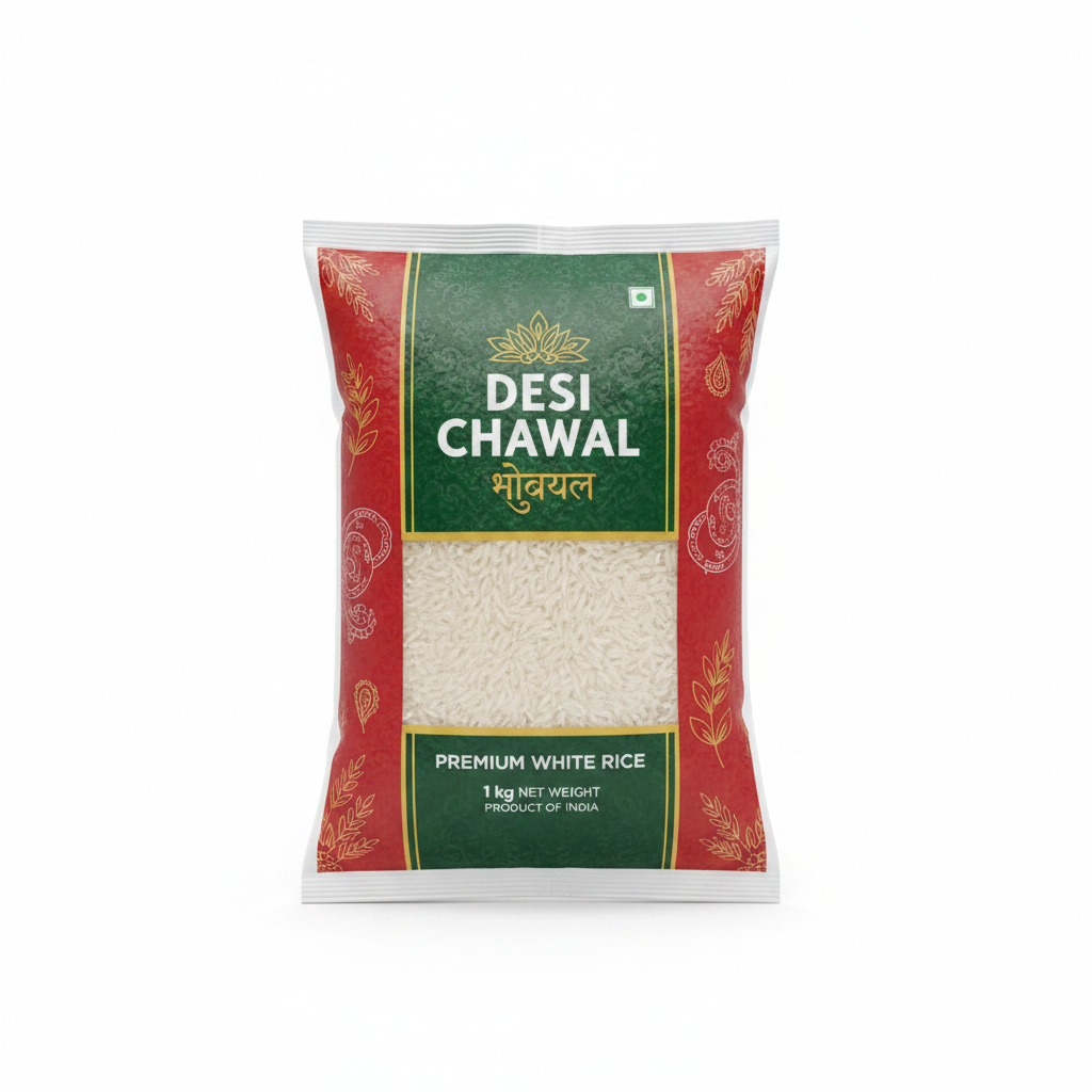 Desi Chawal 1kg - With Package Catalog Image