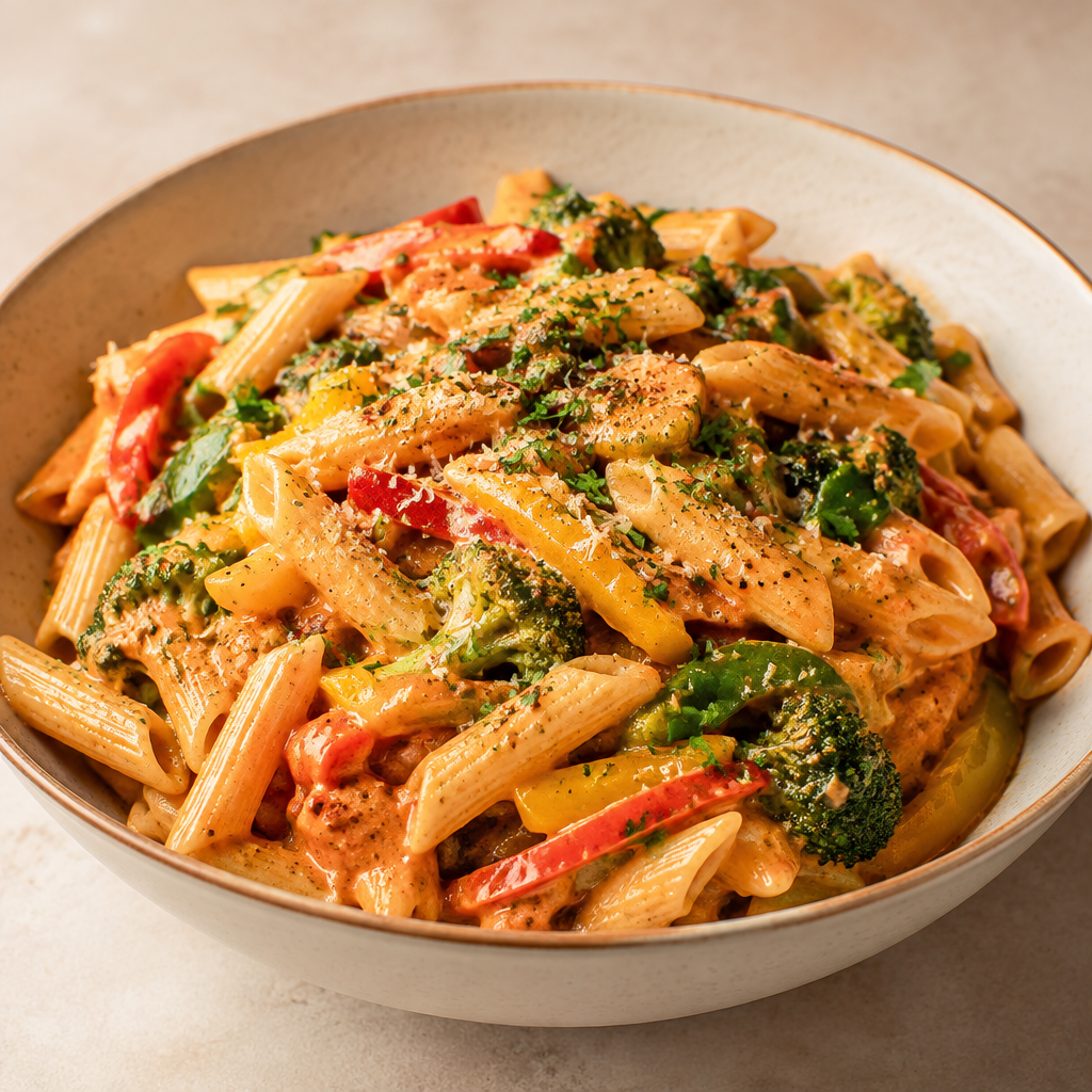 Creamy tomato mix sauce pasta