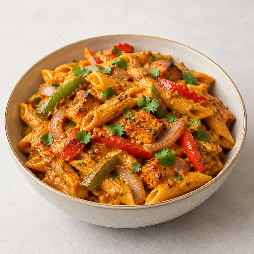 Spicy tandoori masala pasta