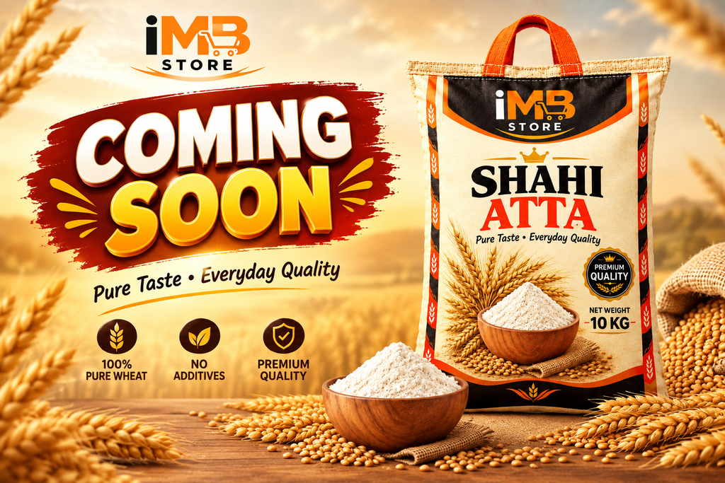 iMB Store Shahi Atta Coming Soon banner