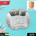 5479  Decorative Mukhwas Serving Tray Serving Mukhwas Plate Fancy Candy Tray Dry Fruit Serving Tray (1 Pc Set)