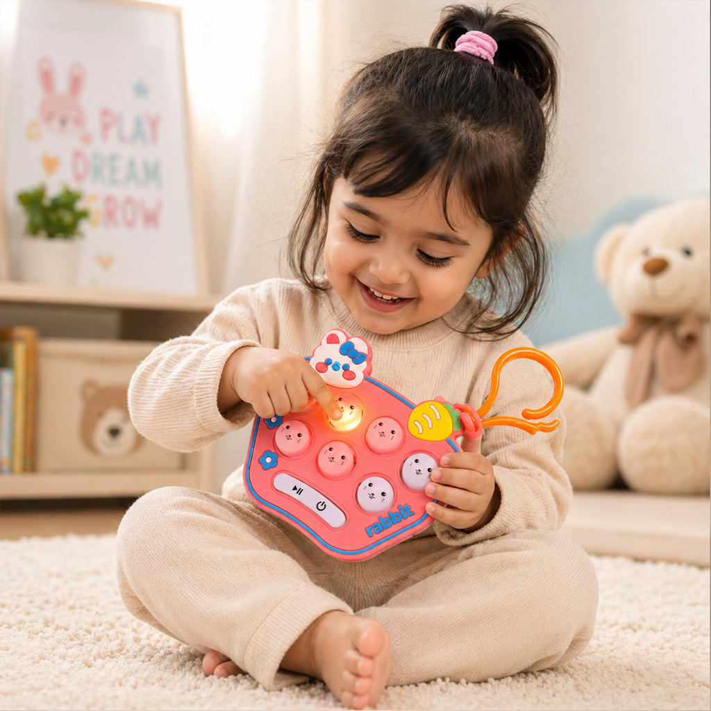 Cute Cartoon Music Push Button Toy Keychain With Sound (1 Pc Mix Design)