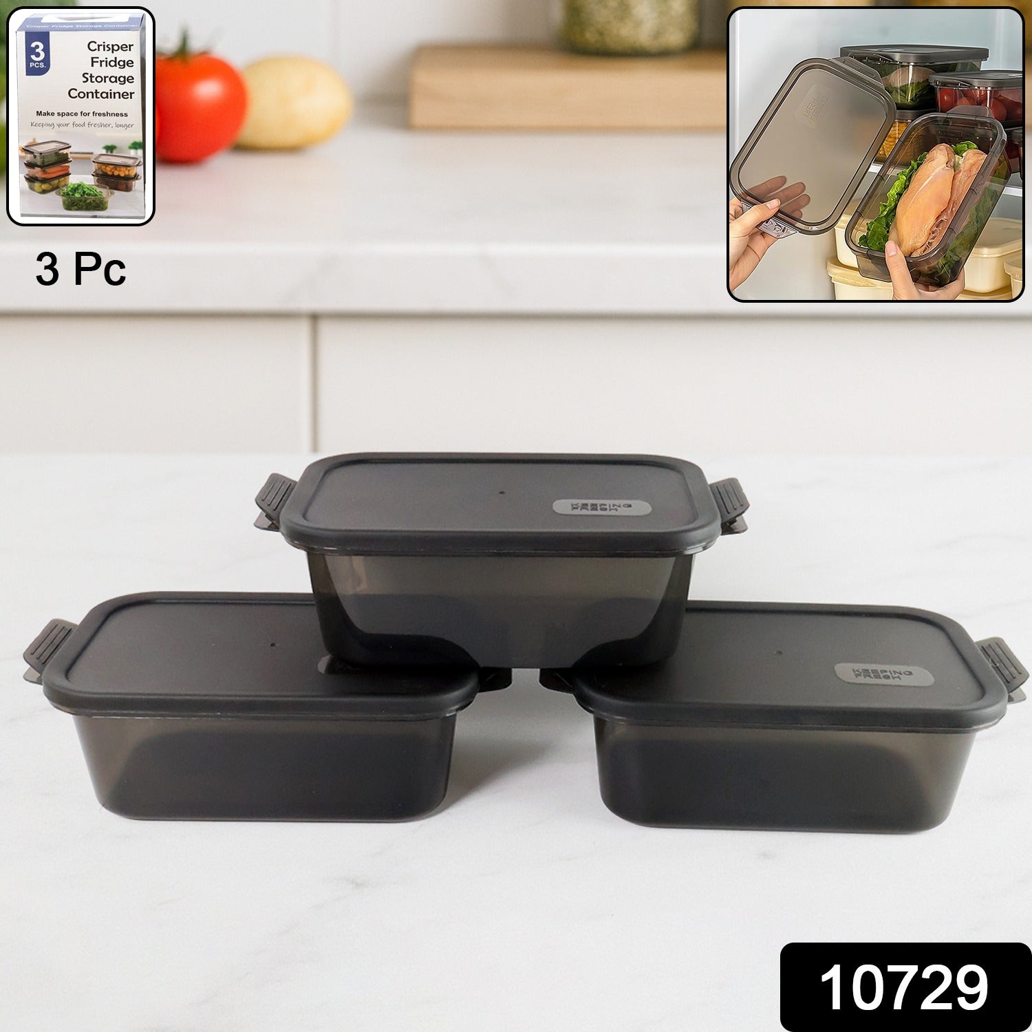 Rectangular Food Storage Containers - (3 Pc Set) – i m b store